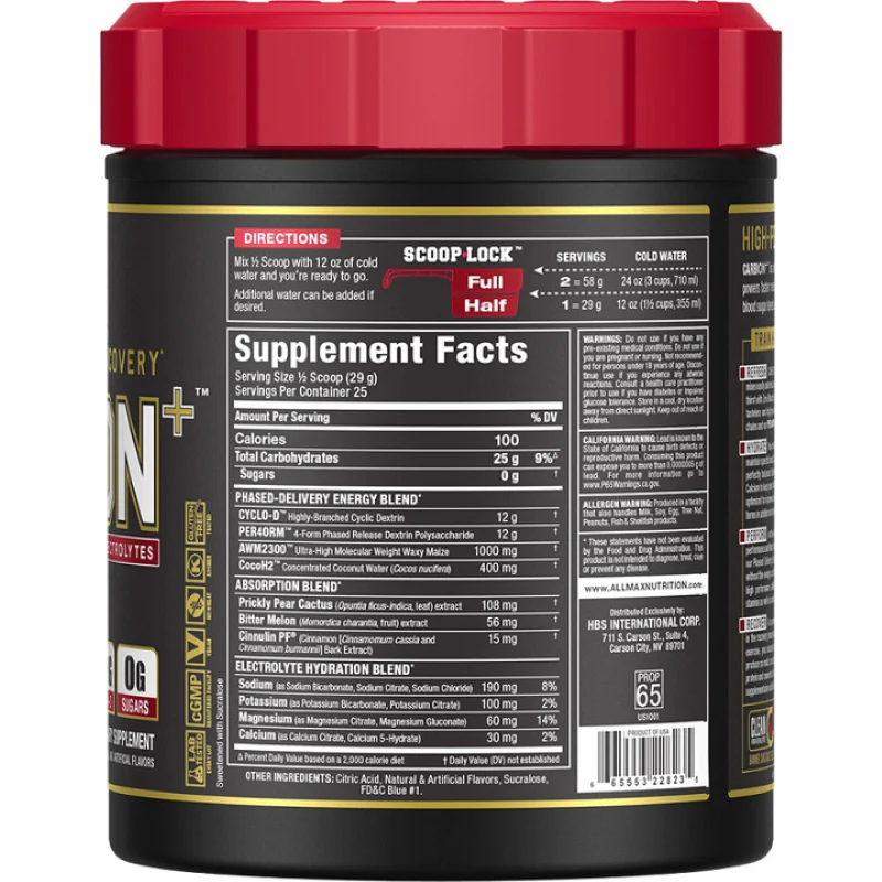 Allmax Carbion 25 Servings - Image 3