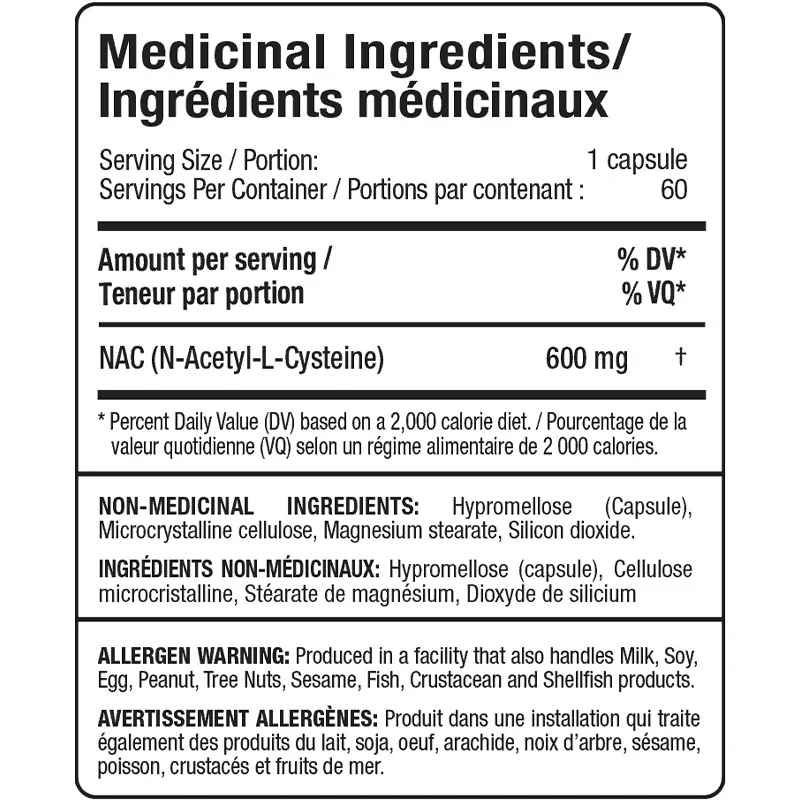 Allmax NAC (N-Acetyl-L-Cysteine) 60 Caps - Image 3