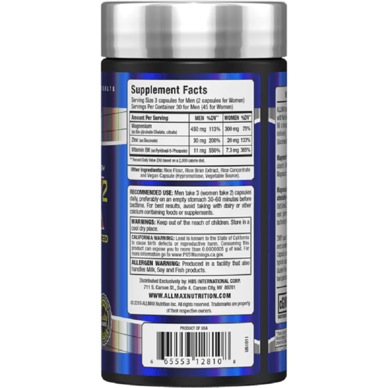 Allmax ZMX 90 Caps - Image 3