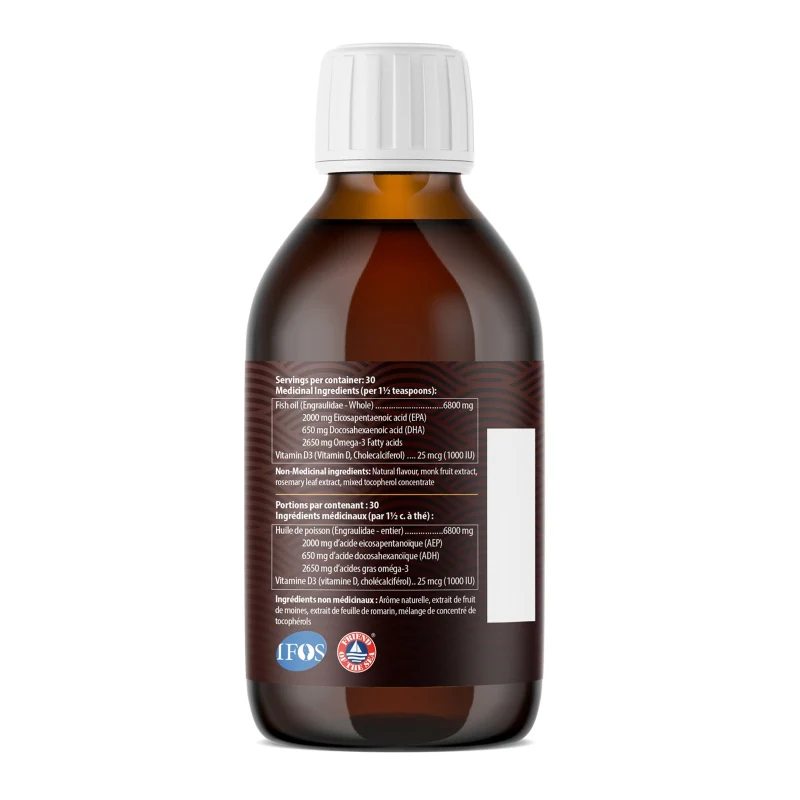 AquaOmega Omega-3 Standard 225ml Lemon - Image 3
