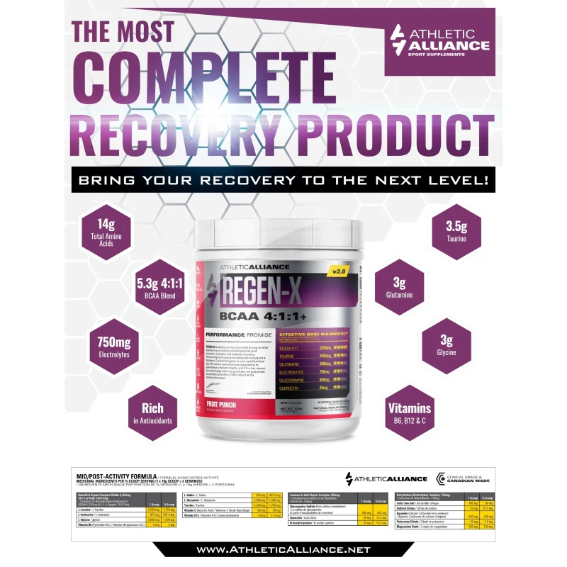 Athletic Alliance Regen-X 30 Servings - Image 6