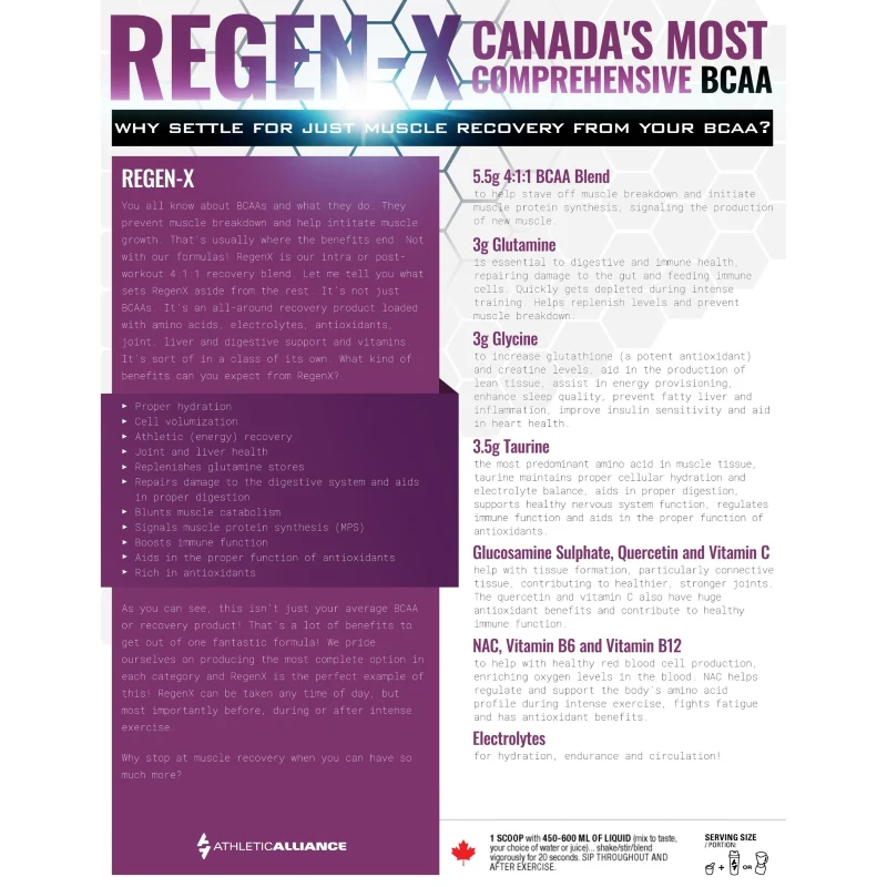 Athletic Alliance Regen-X 30 Servings - Image 7