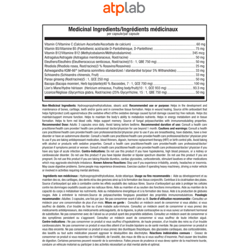 ATP Adrenrgy AM 90 Caps - Image 3