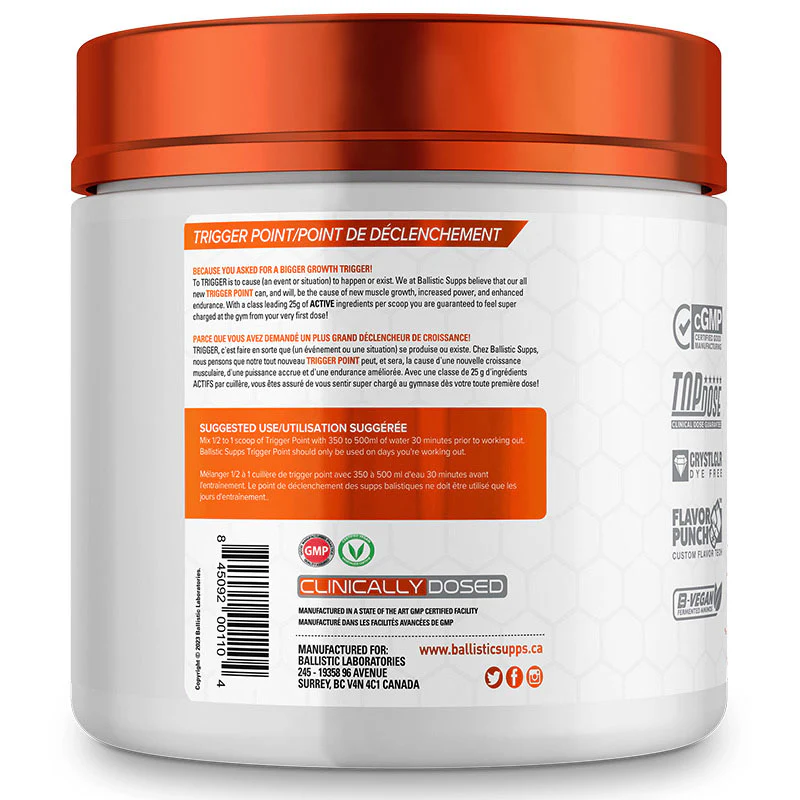 Ballistic Labs Trigger Point 20 Servings - Image 3