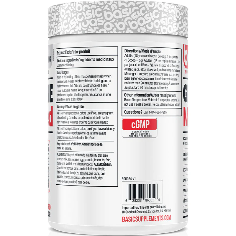 Basic Supplements Glutamine 300g - Image 2