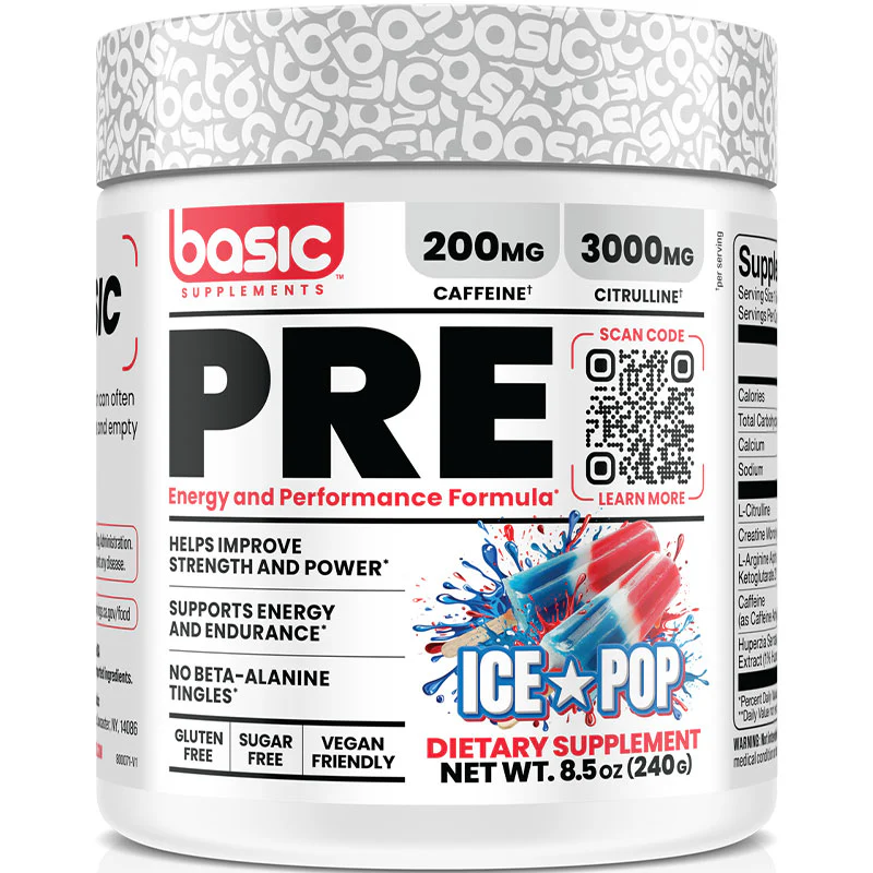 Basic Supplements Pre-Workout 30 Servings