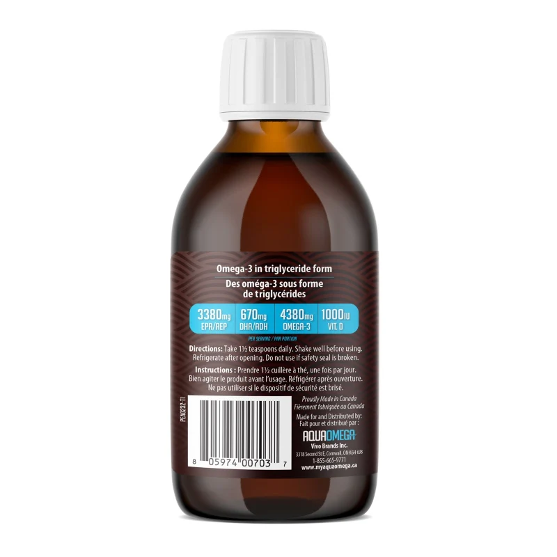 AquaOmega Omega-3 High EPA 225ml - Image 5