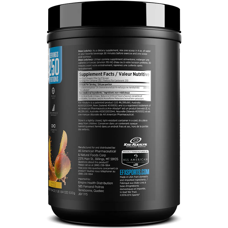EFX Sports Kre-Alkalyn Powder 500g - Image 6