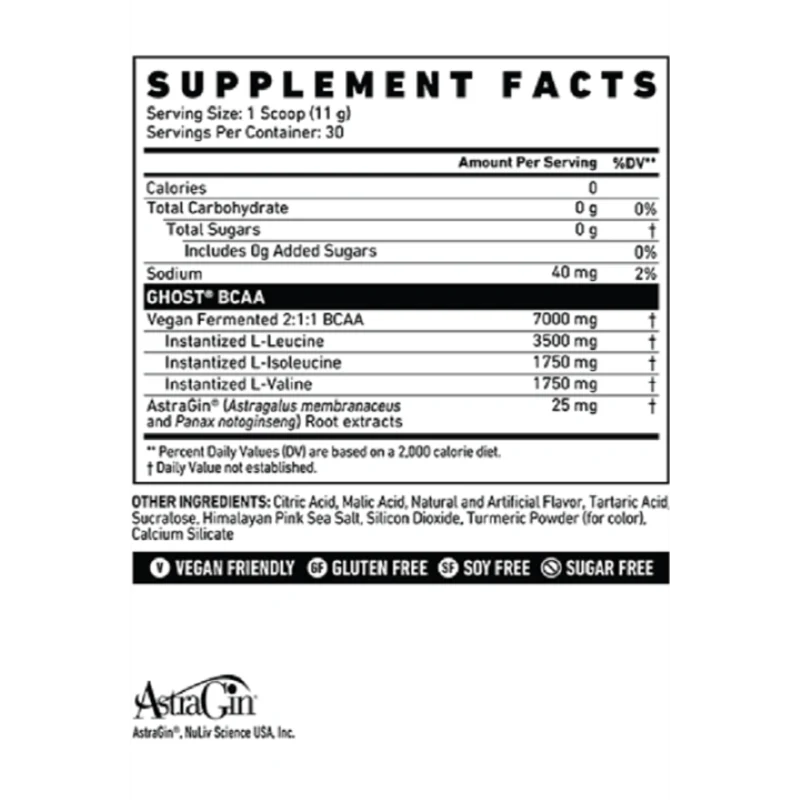GHOST BCAA 30 Servings - Image 3