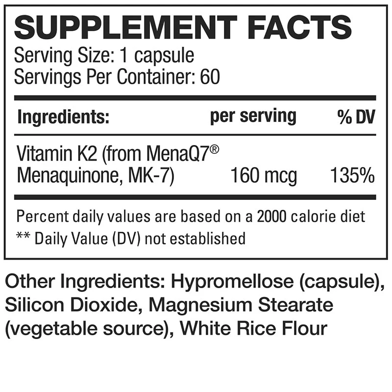 HD Muscle Vitamin K2 30 Servings - Image 2