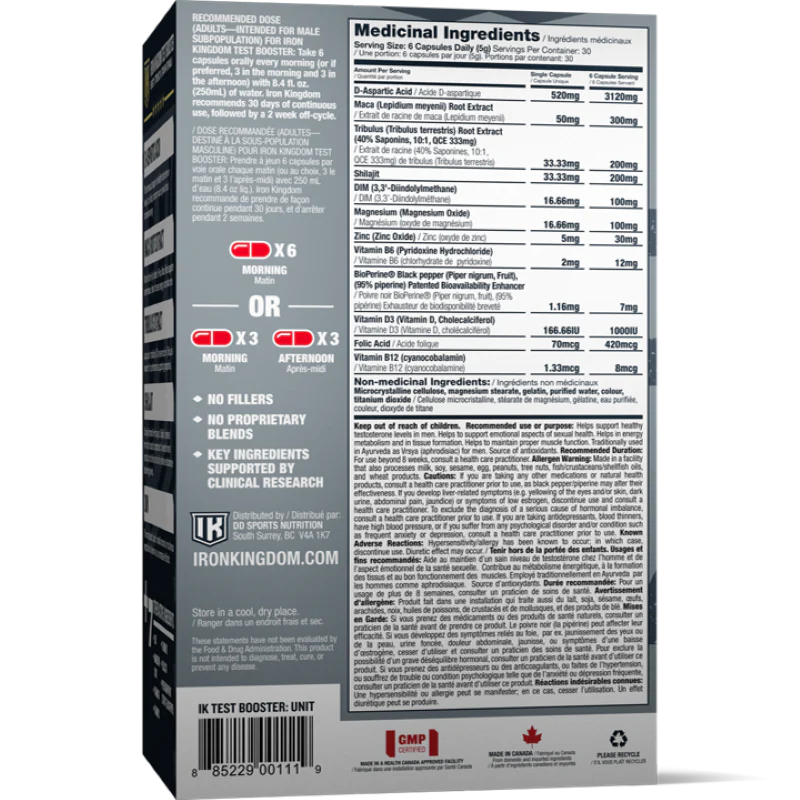 Iron Kingdom Test Booster 180 Caps - Image 3