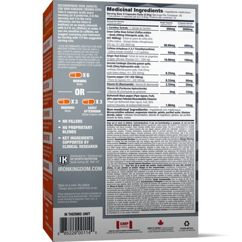 Iron Kingdom Thermo Cuts 180 Caps - Image 3