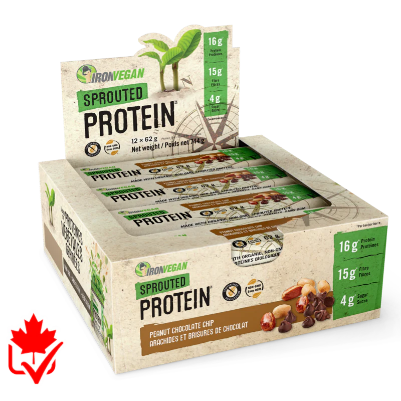 Iron Vegan Sprouted Protein Bars BOX of 12 - Image 3