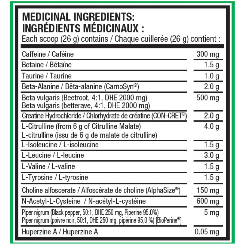 Pre JYM 20 Servings - Image 3