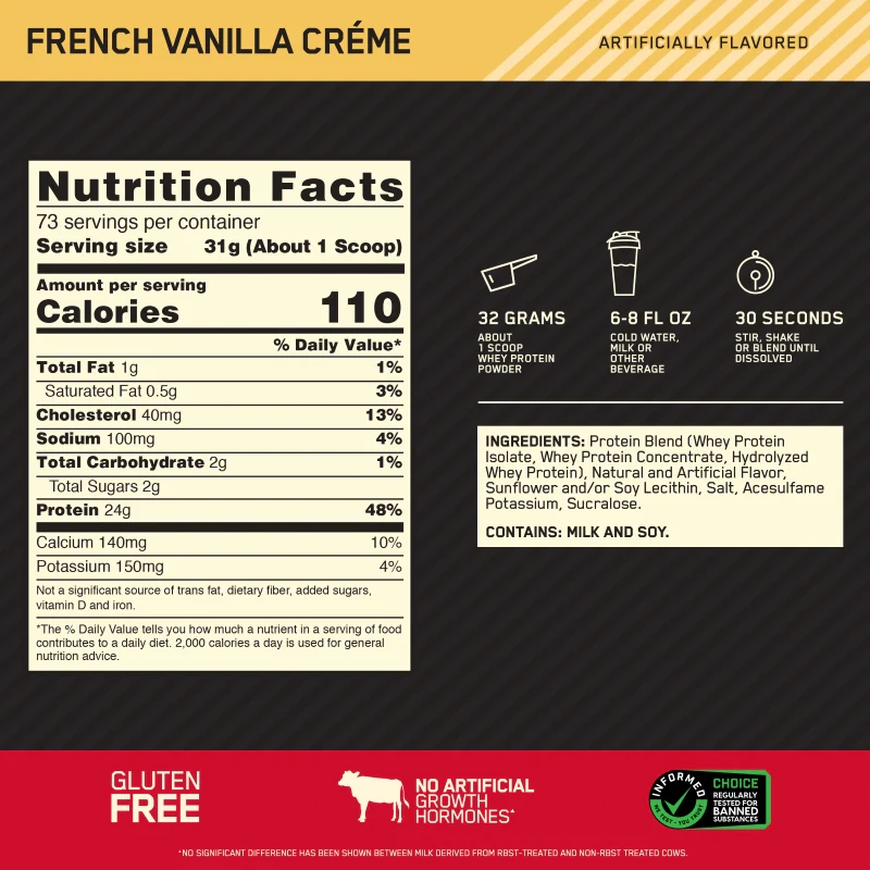 Optimum Nutrition Gold Standard Whey 4.65lb - Image 8