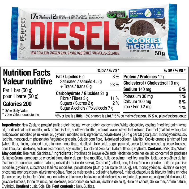 Perfect Sports Diesel Protein Bars BOX of 12 - Image 10