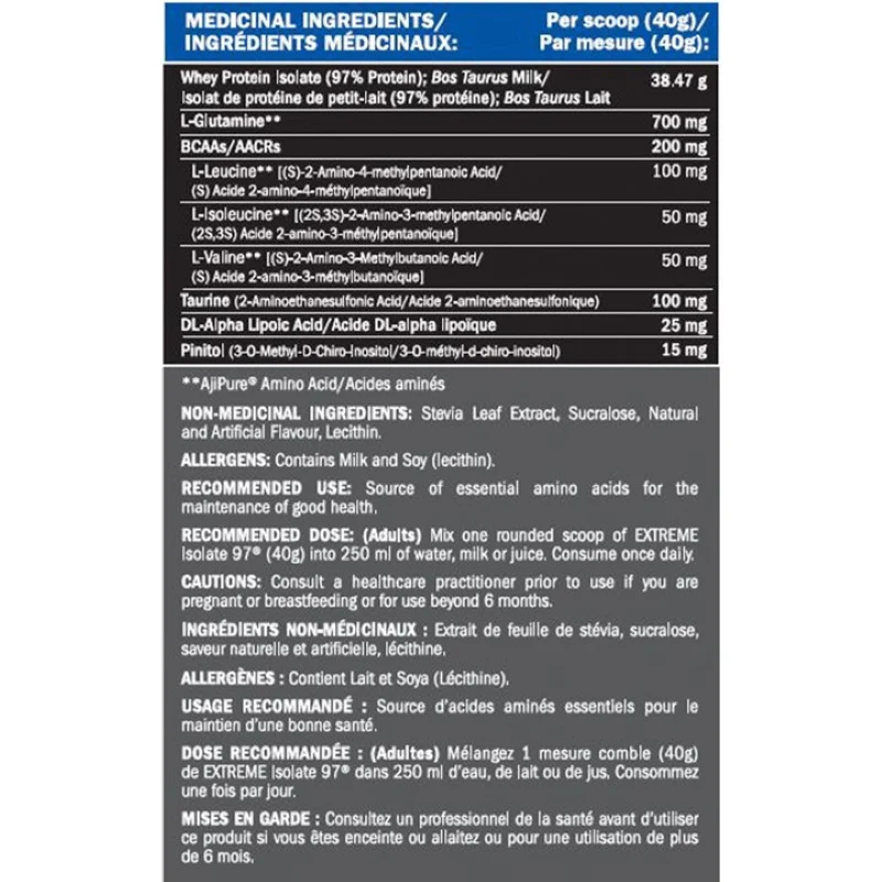 Precision Extreme Isolate 97 2kg Vanilla - Image 3