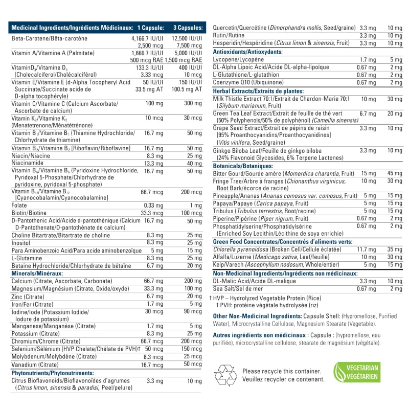 Progressive Active Men's Multivitamin 30 Vcaps - Image 3