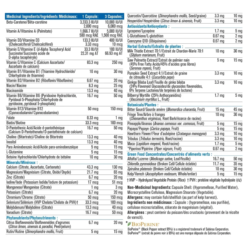 Progressive Adult Multivitamin 50+ 120 Vcaps - Image 4