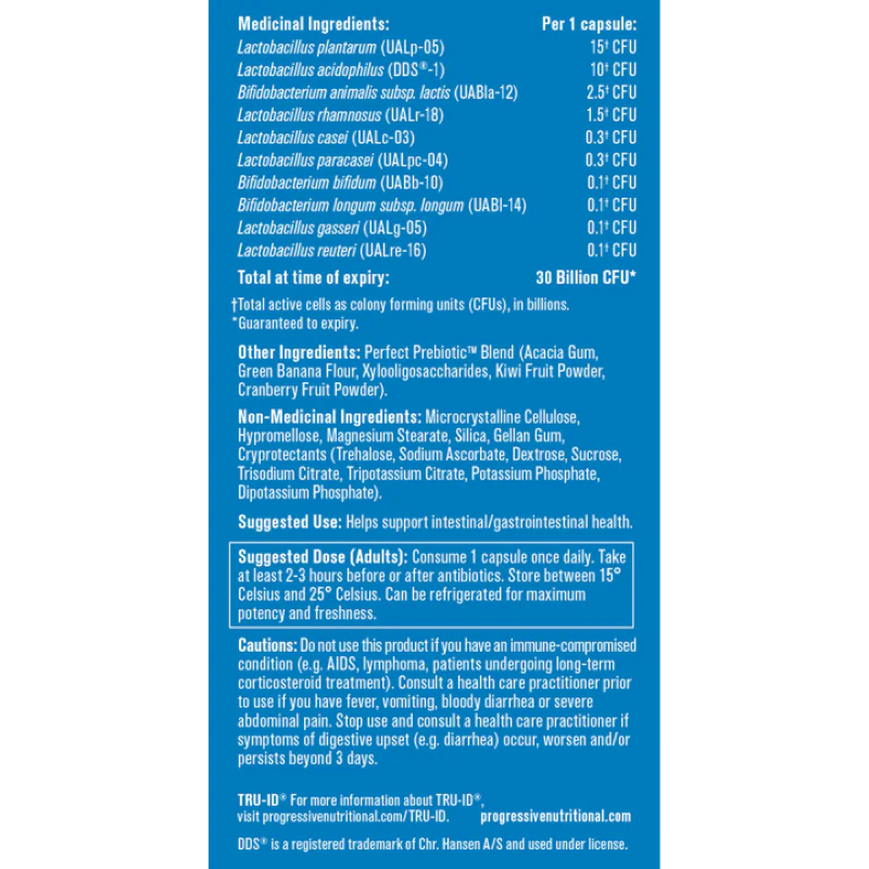 Progressive Perfect Probiotic 30 Billion 60 Caps - Image 3
