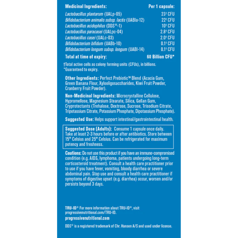 Progressive Perfect Probiotic 60 Billion 30 Caps - Image 3