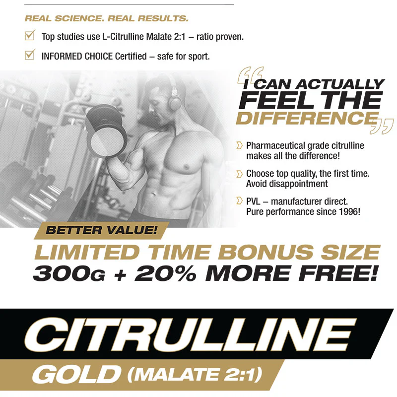 PVL Citrulline Gold (Malate 2:1) 360g - Image 4