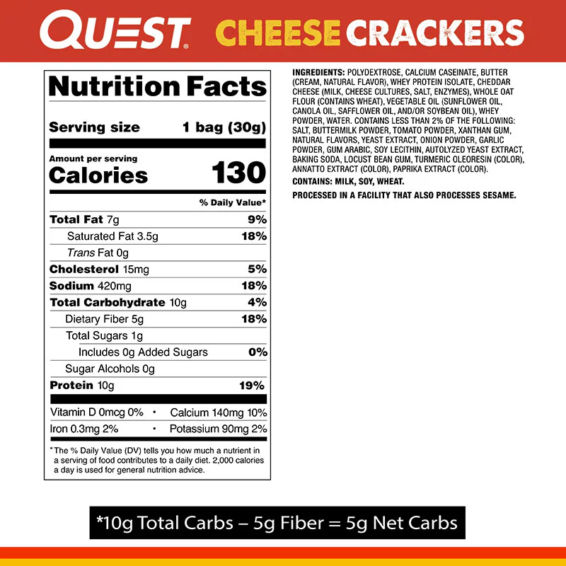 Quest Cheese Crackers BOX of 4 - Image 4