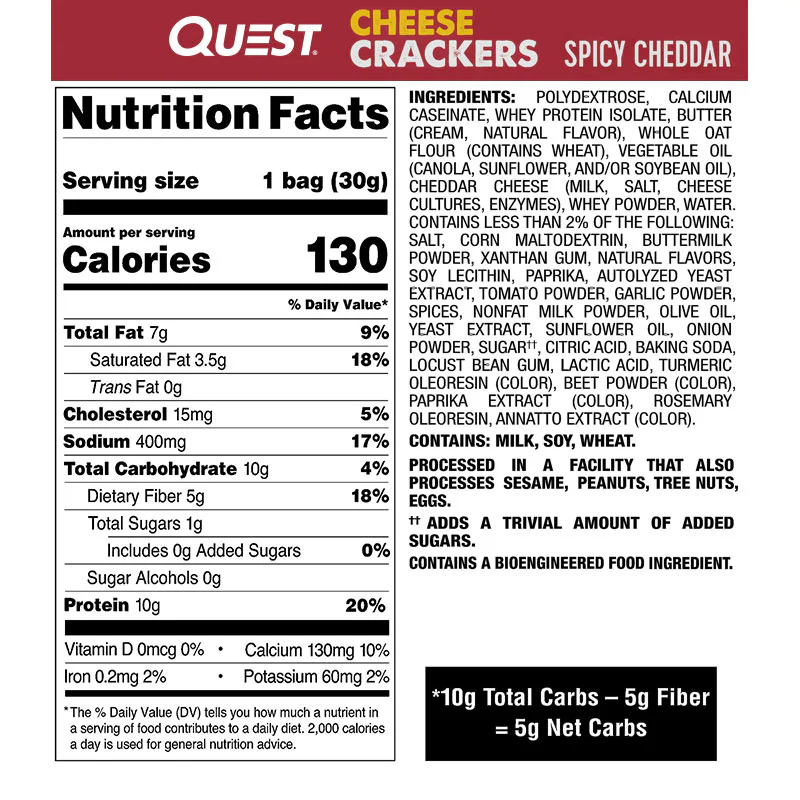 Quest Cheese Crackers BOX of 4 - Image 5