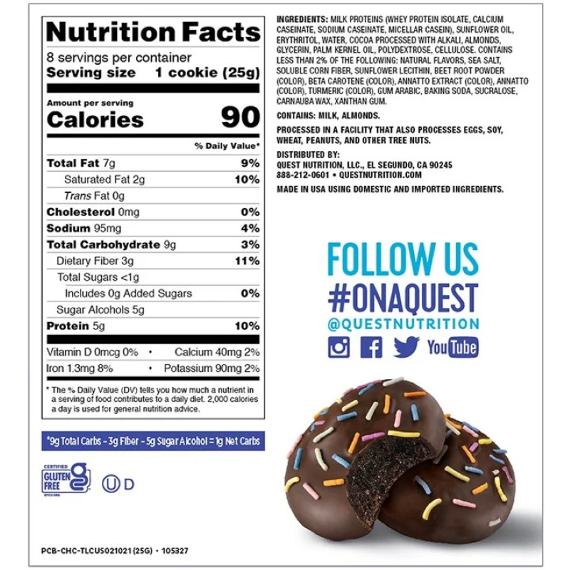 Quest Frosted Cookies BOX of 8 - Image 3
