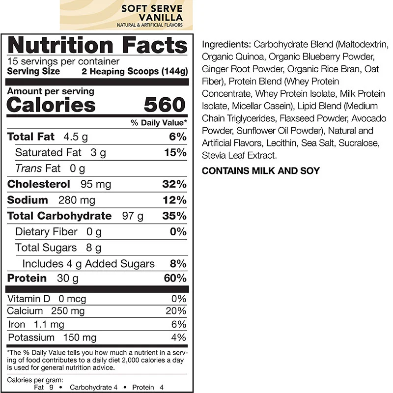 Rivalus Clean Gainer 12lb - Image 10