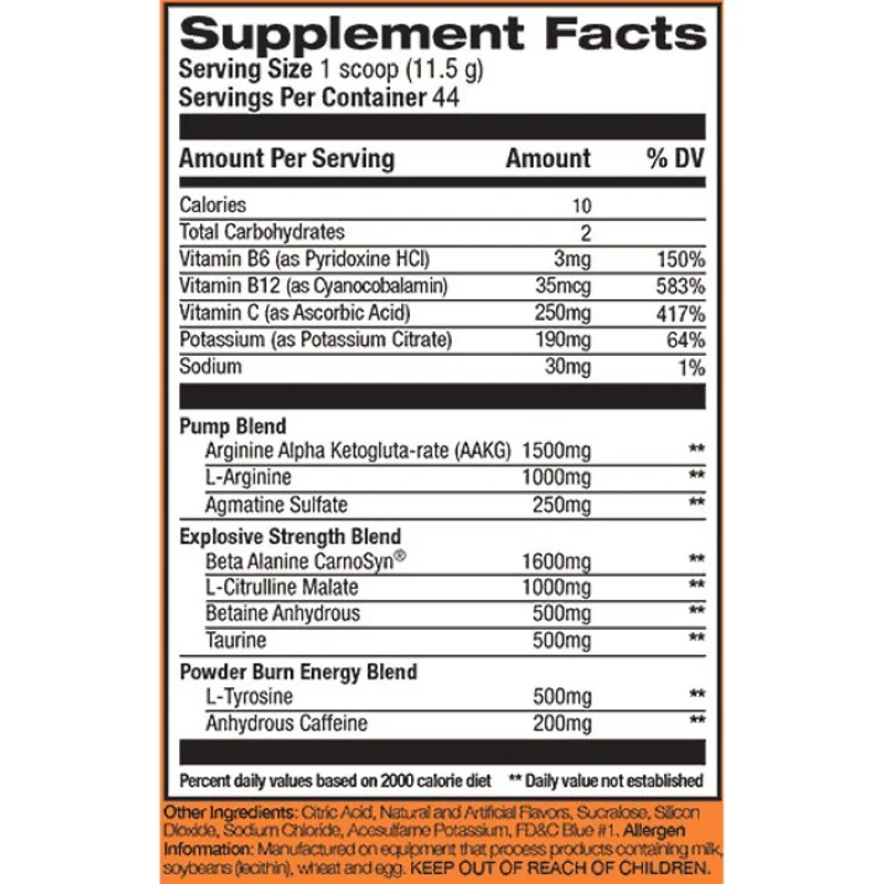 Rivalus Powder Burn 2.0 44 Servings - Image 3