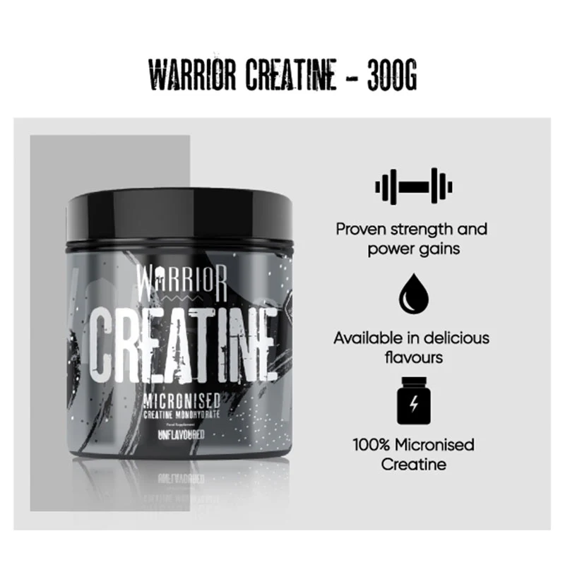 Warrior Micronized Creatine Monohydrate 300g - Image 3